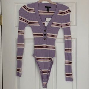 NWT Forever 21 Ribbed Bodysuit